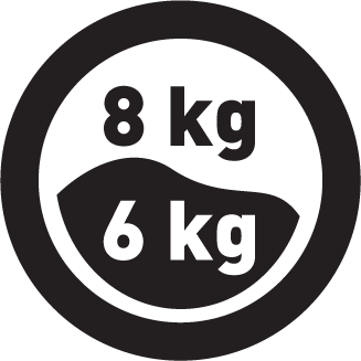 Wsad (pranie/suszenie) 8/6 kg